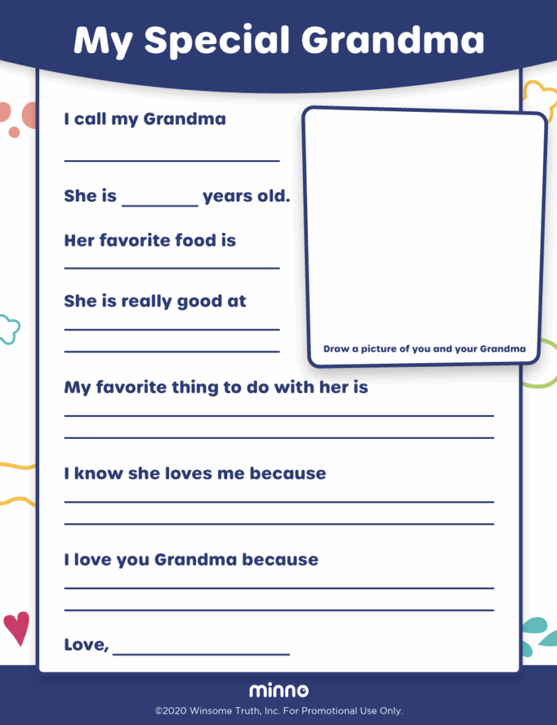 Grandparents Day Printable - Minno Kids
